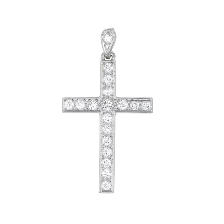 Croix diamants 0.57 carat or blanc 2.56g Comme neuf -  reconditionné disponible sur Gemme Les Bijoux